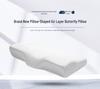 Butterfly Shaped Slow Rebound Memory Foam Pillow - Pure White
