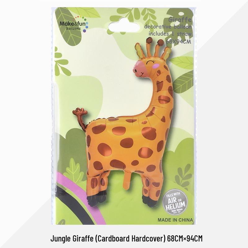 Decorațiuni Petrecere de Ziua Animalelor din Junglă: Set de Baloane Folie Iepure și Leu