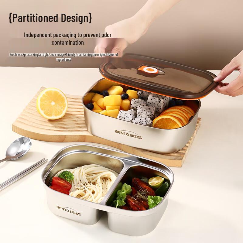 ZhiShi 304 Stainless Steel Microwaveable Lunch Box Set
