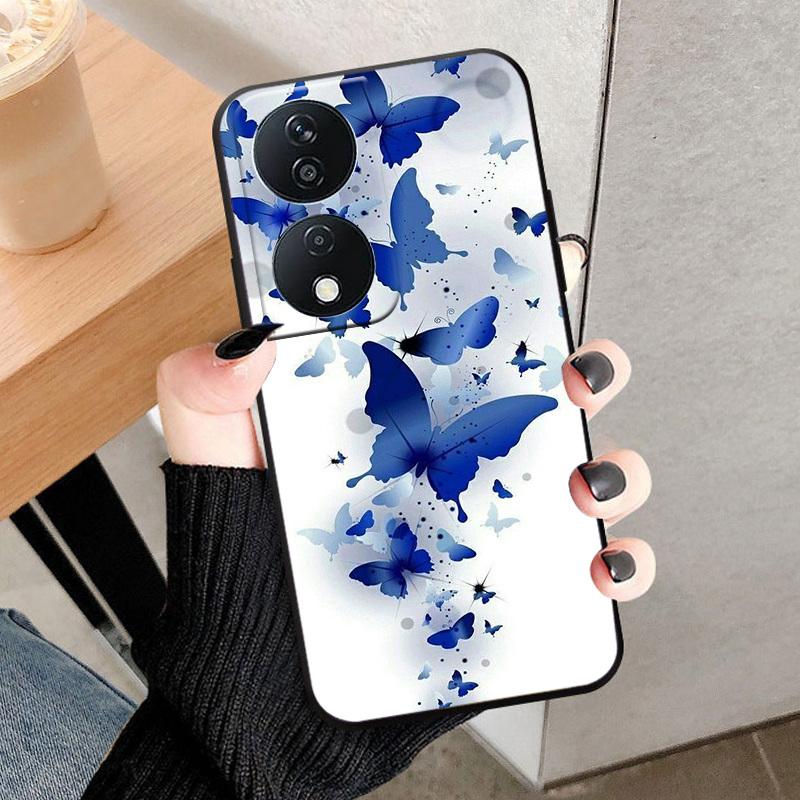 For Honor 90 Smart Phone Case Fashion Back Cover For Honor X7B Play 8T 50 Plus 5G Case Soft TPU Silicone Shell Funda Coque