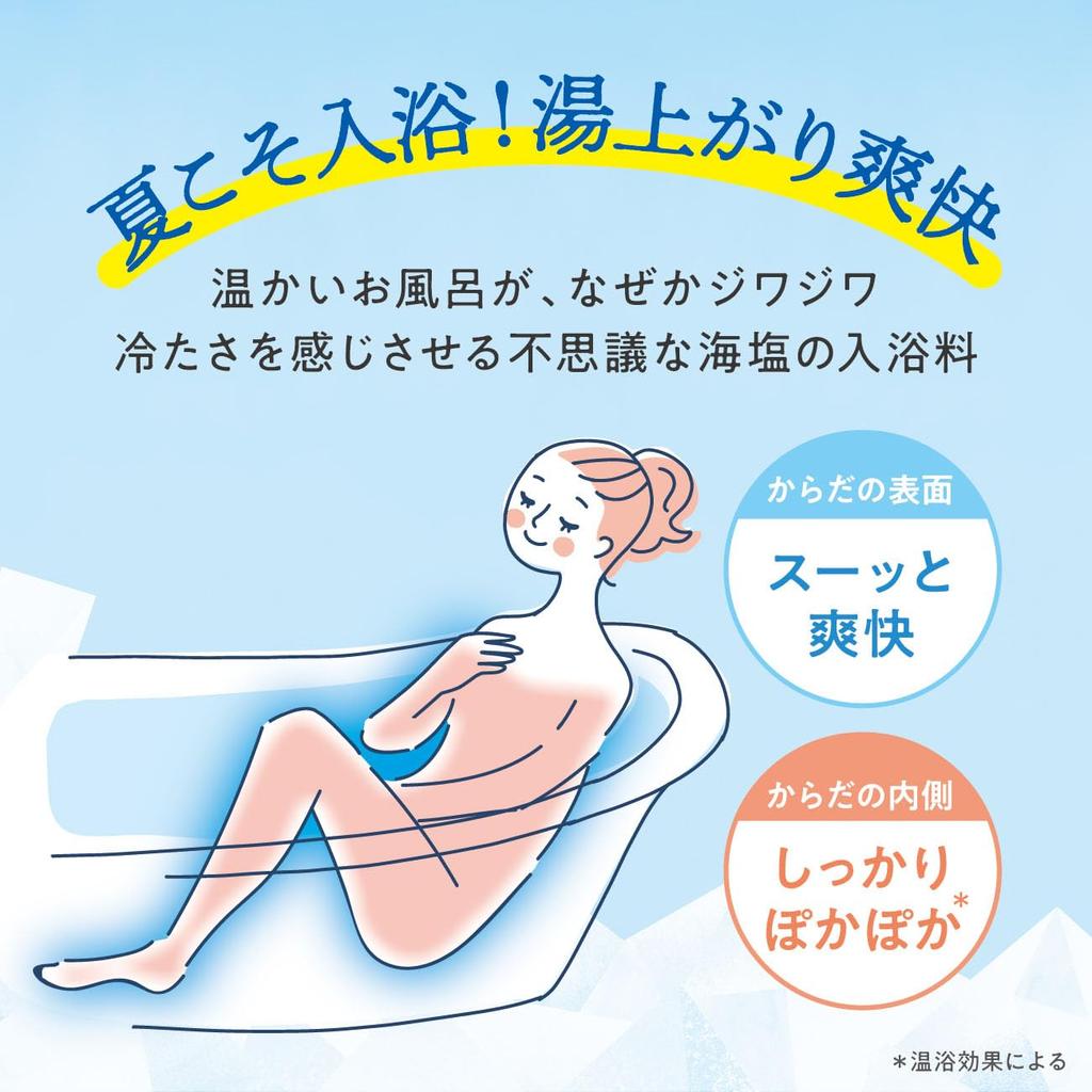 Global Product Planning Kimochi Ice Cold Bath Salts Large Penguin Feeling Cool Mint 300g Cooling Mint Approximately 6 (Strong Scent, Uses)