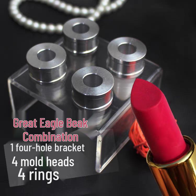 DIY 4-Cavity Lipstick Mold - 12.1mm Diameter, Silicone Pacifier & Chocolate Baking Mold