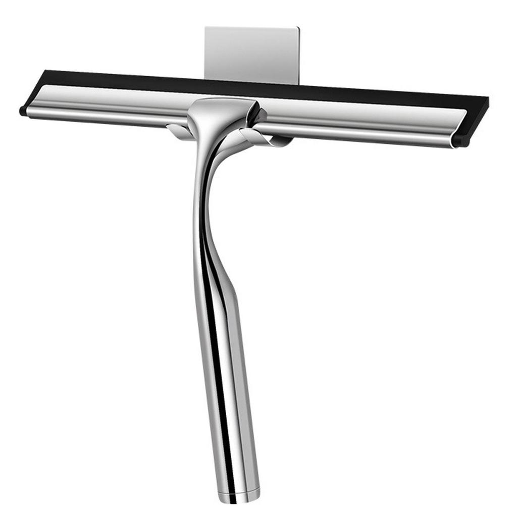Stainless Steel Silicone Glass Wiper - Window & Bathroom Scraper for Home & Hotel Use