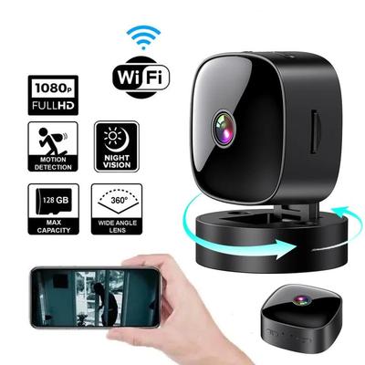 Mini Kamera WiFi HD 1080P Kamery Monitorujące Smart Wifi Kamery Nadzorujące Zdalny Monitor Kamery Wideo Obracana o 360° Kamery Nadzoru Bezpieczeństwa Wideo