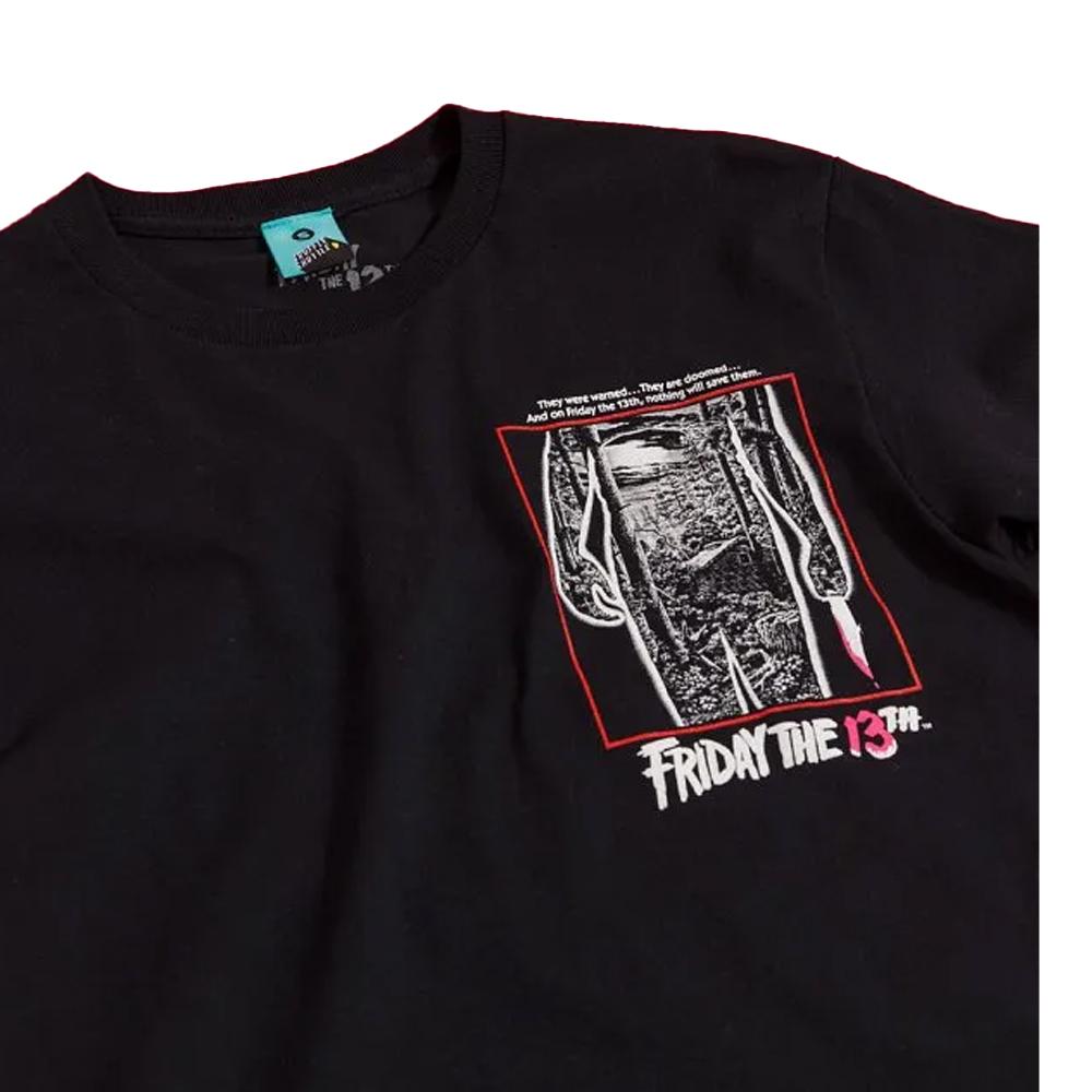 Friday The 13th Unisex Adult Movie Poster Back Print T-Shirt