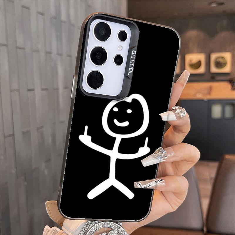 Funny Stickman Matchman Shockproof Phone Case for Samsung A17 A16 A15 A14 A37 A57 A36 A56 A26 A35 A55 A25 A34 A54 A24 A13 A23 A3