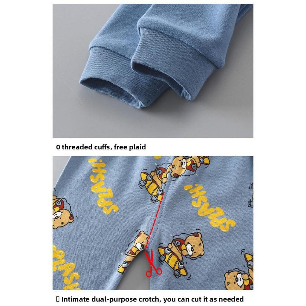 Kinderunterwäsche-Set Reine Baumwolle Neu Jungen-Hauskleidung Baby-Alles aus Baumwolle Warm Mädchen-Herbstkleidung Herbsthosen Kinderkleidung