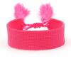 Ethnic Style Woven Bracelet with Embroidered Tassels - D Family DIY Promotion Wristband