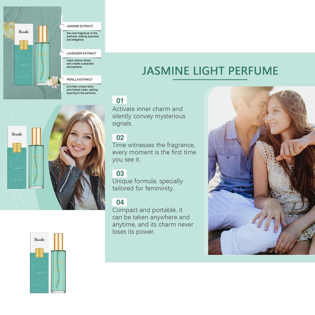 Exquisite Jasmine Perfume 50ml Natural Fresh Romantic Long Lasting Fragrance For Women