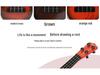 Children's Educational Wood Grain Ukulele with Steel Strings
