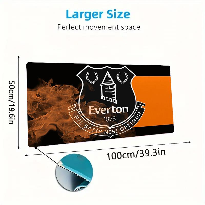 Everton Football Club Print Cushion Non-slip Laptop Tablet Big Mousepad XXL Mat Mini PC Playmat With Lock edge