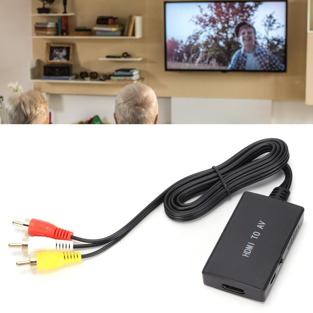 HD To AV 3RCA HD Multimedia Interface To Audio and Video Converter TV Adapter  Old TV