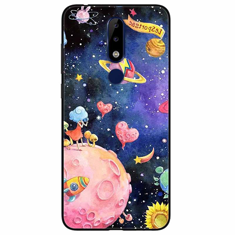 For Nokia 5.1 Plus Case Soft Silicone Cartoon Fashion TPU Phone Cases for Nokia X5 Cover 5.1Plus Cute for NokiaX5 Protective