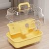 Transparent Hamster Habitat House Openable Top Small Animals Cages  for Gerbils Hedgehog