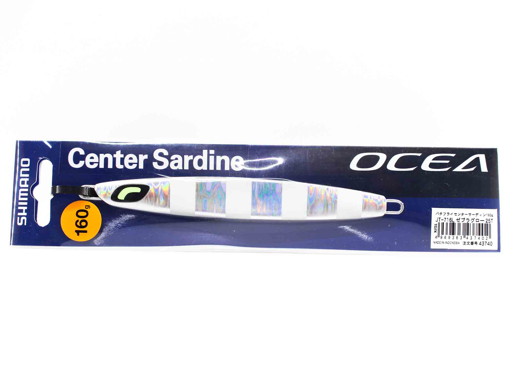 

Скидка Shimano JT-716L Металлический джиг-центр Сардина 160 грамм 25T 437402