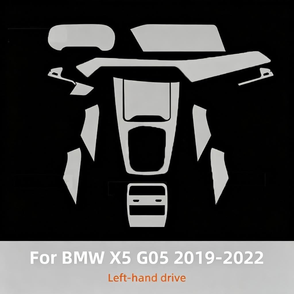 For BMW X5 G05 - Transparent TPU Center Console PPF Protection Film TPU Interior Screen Protector Interior Film