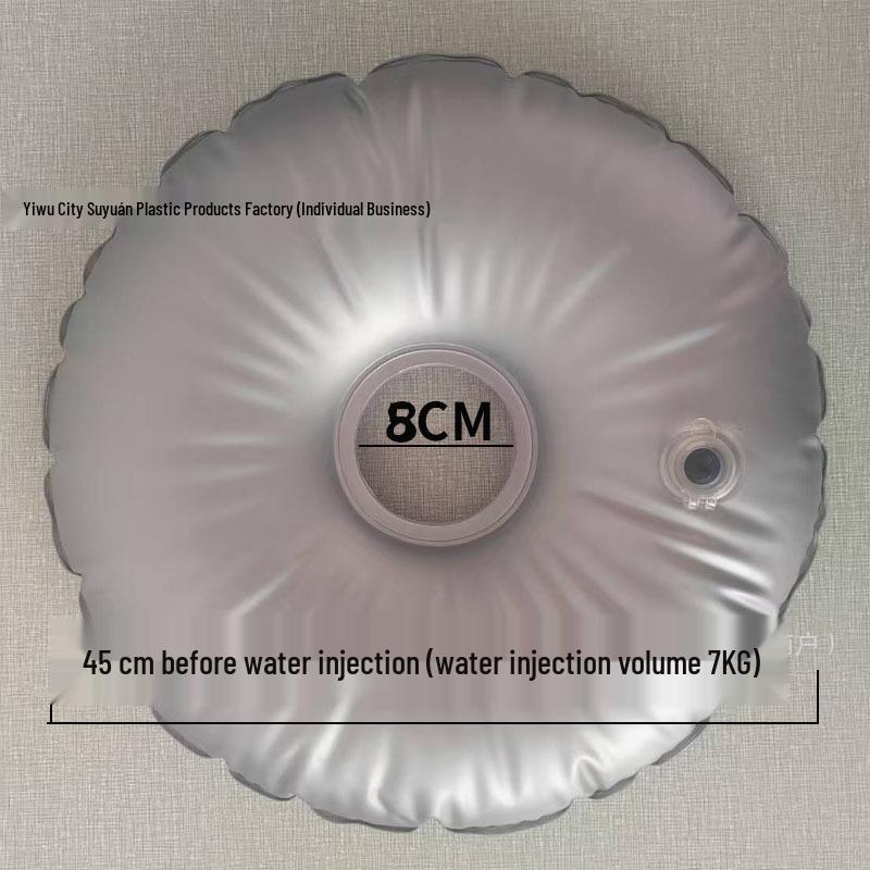 Sacco zavorra ad U per Ombrellone, Base Quadrata, Espositore per Bandiere da Spiaggia/Strada, Sacco Rotondo per Iniezione Acqua, Personalizzabile.