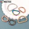 Meetee 10Pcs 13-50mm Metal Buckles Bag Strap O D Ring Buckle Backpack Belt Webbing Dog Collar Loop Clasp DIY Leather Accessories