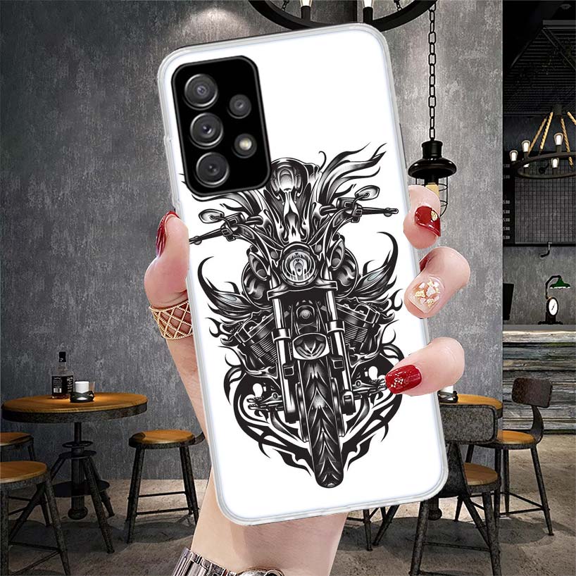 

Motorcycle Gear Phone Case For Samsung Galaxy A12 A22 A32 A52 A72 A02S A51 A50S A71 A70 A31 A20S Note 20 Ultra S10 A10S Galaxy A Samsung A72