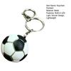 Keychain Pendant with LED Light Realistic Football Design Keyring Compact Bag Decoration Night