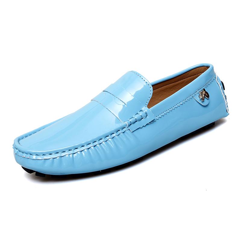 Fashion New Stylish Mens PU Leather Loafers Non Slip Walking Flats Breathable Outdoor Slip On Casual Shoes Male Office Driving Moccasins