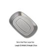Korean Style Stainless Steel Rectangular Dinner Plate for Fish, Cold Dishes, Rice Noodles, BBQ, Vegetables, and Hot Pot Preparation.