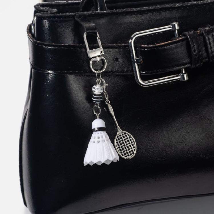 Elegante Accessorio Sportivo Portachiavi a Forma di Racchetta da Badminton Per Tenere in Ordine le Chiavi in Movimento Ideale per Appassionati e Uso Quotidiano