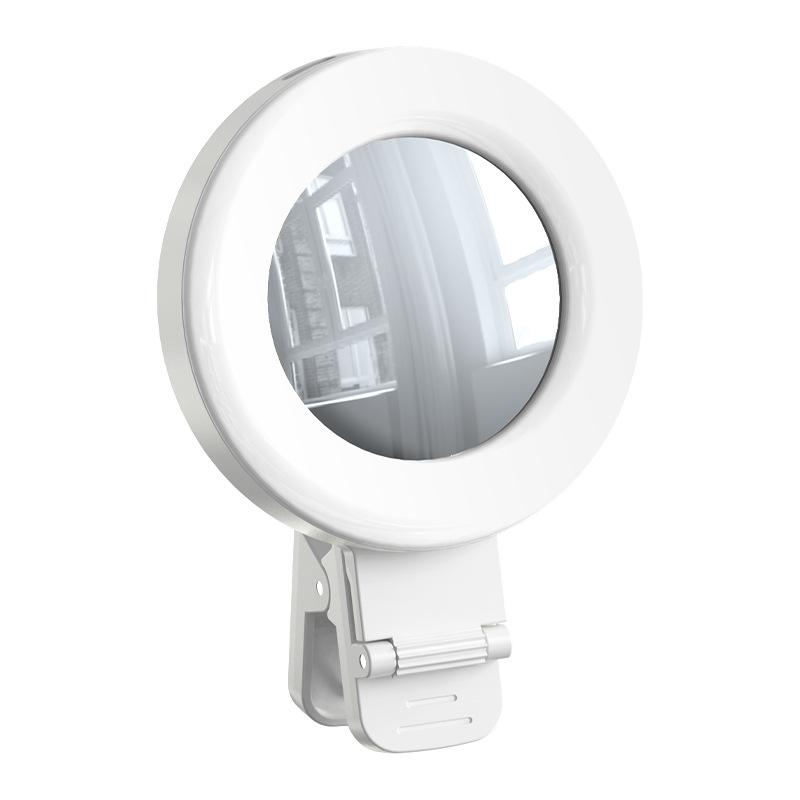 Mobile Phone Selfie Mirror Filling Light Multifunctional Selfie Mirror LED Rechargeable Portable Mini Photo Beauty Light
