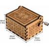 Harry Potter Engraved Wooden Music Box Vintage Storage Box Design