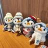 Cute Penguin Stuffed Doll With Short Plush Material For Desk Decor And Collectors