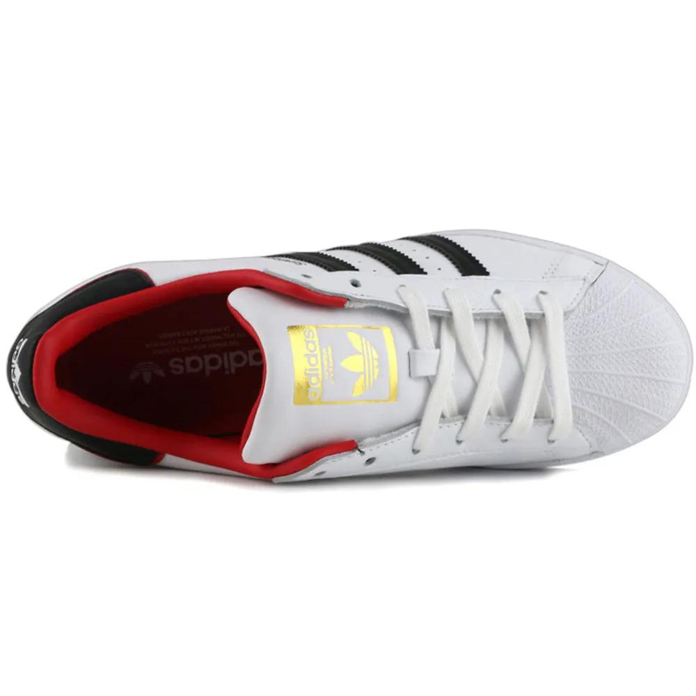 Adidas Superstar 'Valentine's Day' (Unisex) Cloud White / Core Black / Scarlet Skate Shoes FW6384