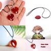 Unique Agate Undertale Chara Love Cosplay Necklace Featuring Heart Design For Fashion Lovers