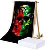Skull Print Microfiber Beach Towel Quick Dry Absorbent Adult Bath Towel Sand Free Travel Towel Beach Essentials Gift Forvacation