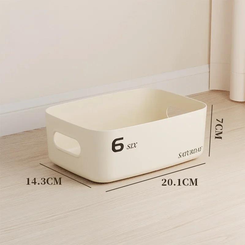 Stackable Dustproof Storage Box with Lid-Multi-Purpose Container for Cosmetics Clothing Grocery Snacks & Toy Storage Bin Basket