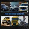 Fuel Injector Pressure Gauge Tester Kit Diesel Engine Compression 0-100 PSI Gas Oil Pressure Tools for Car Motorcycle