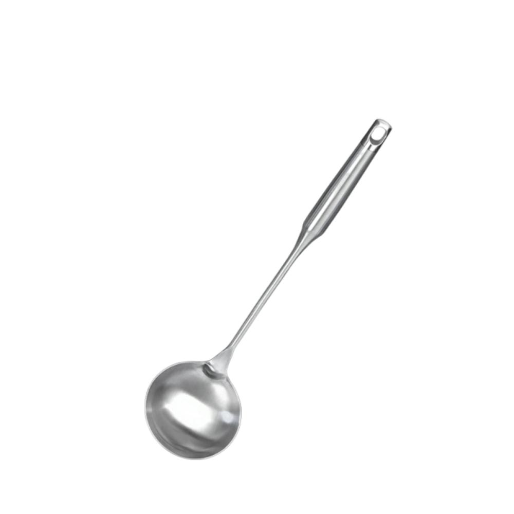 Thickened Kitchen Shovel Spoon Rustproof Wok Spatula Spoon Stainless Steel Soup Ladle Cooking Spoon A