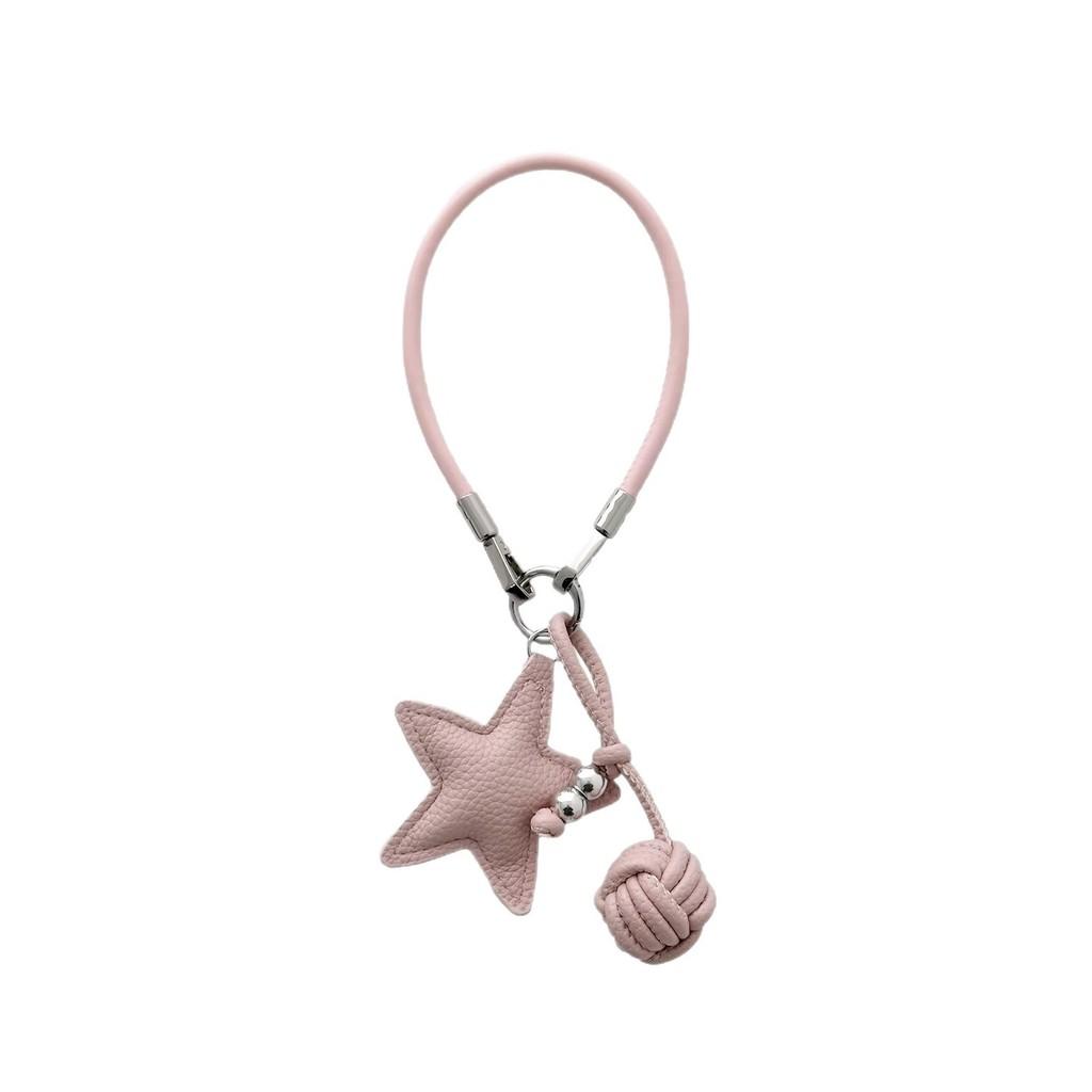 Pvc Leather Phone Lanyard With Star Pendant For Women And Men