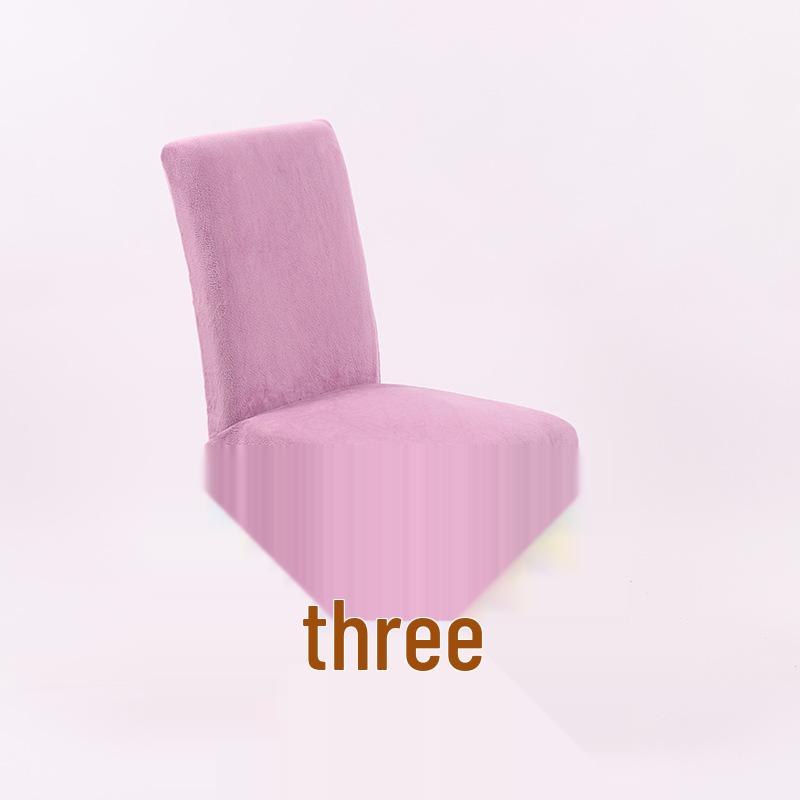 Thickened Plus Velvet Pure Color Chair Cover for Home, Banquet, and Hotel