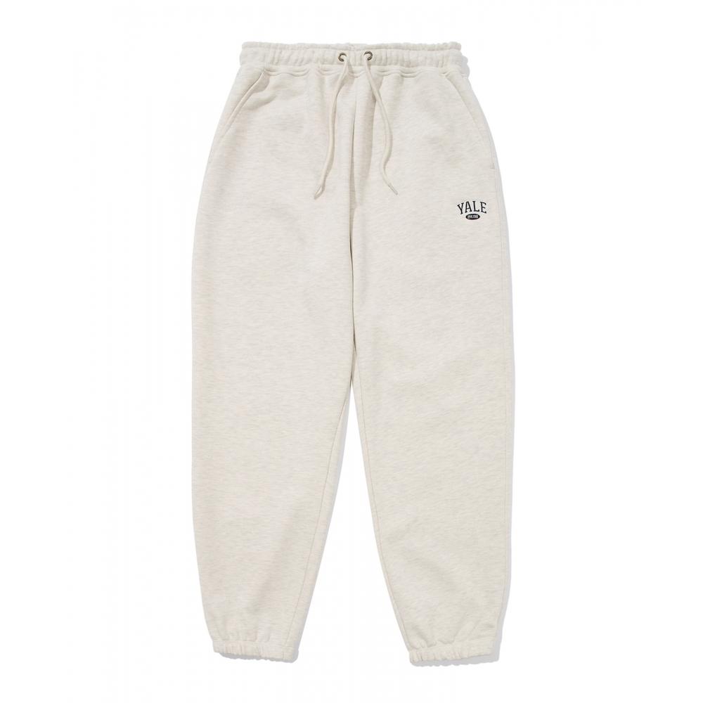 

YALE WIDE FITSMALL 2 TONE ARCH SWEAT PANTS OATMEAL