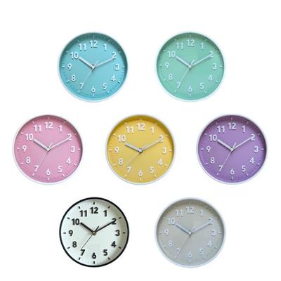 Wall Mounted Silent Clocks 8 Inch Round Clocks Cute 3D Number Wall Clock  Children