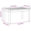 Coffee Table Oil Natural Solid Acacia Wood