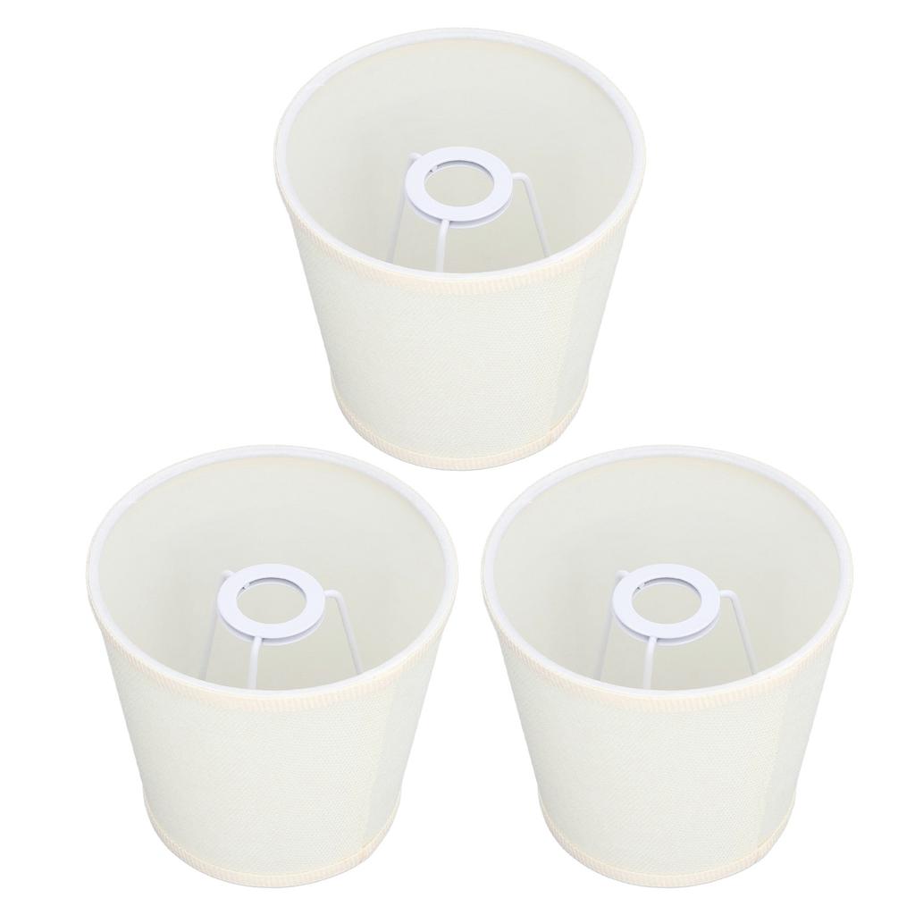 3Pcs Table Lampshade Hand Crafted High Transmittance Soft Cloth Highly Durable Safe Design Small