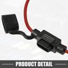 Ein ABSOPRO Sicherungshalter 3A Mini-Sicherung 16 AWG Sicherungshalter Wasserdicht