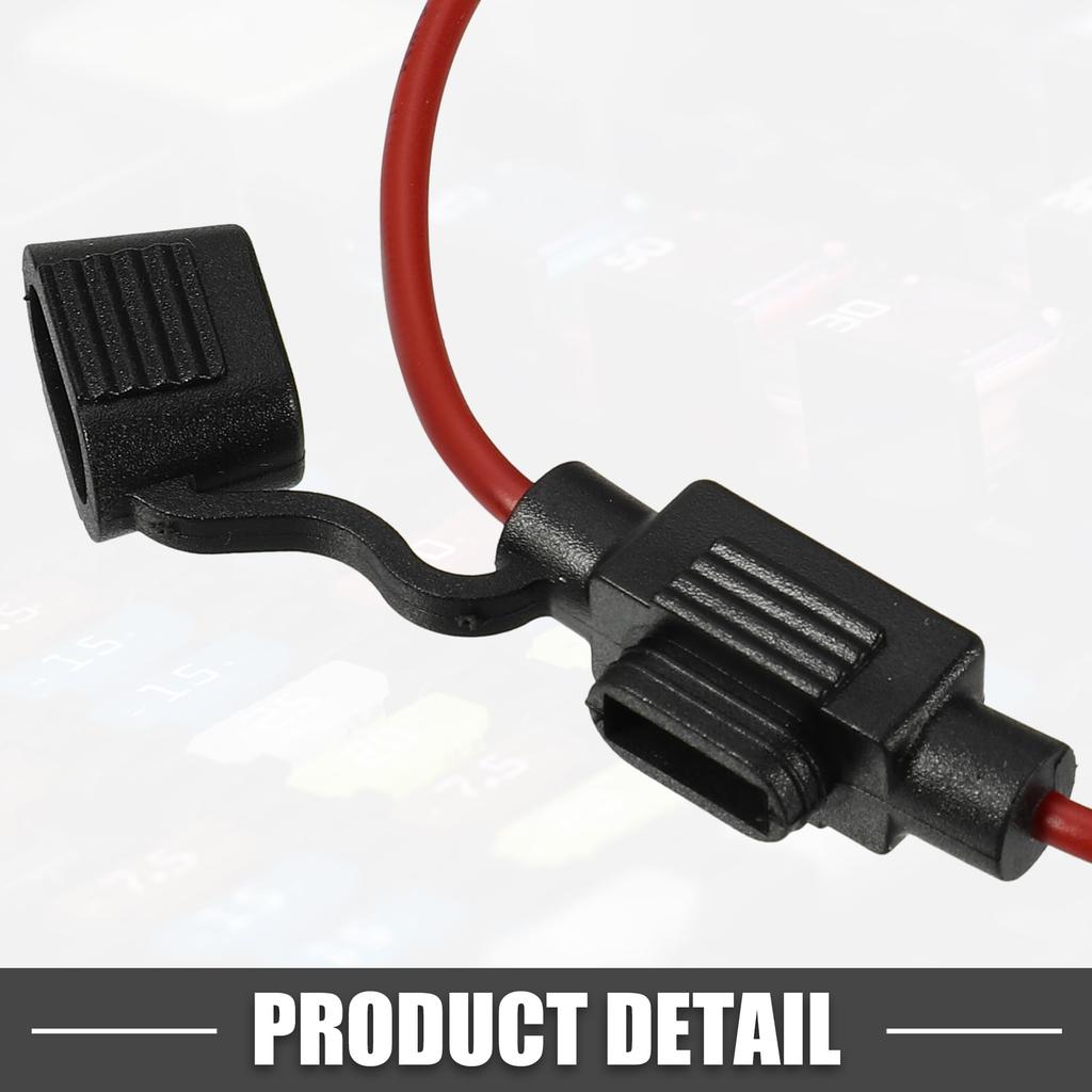 Ein ABSOPRO Sicherungshalter 3A Mini-Sicherung 16 AWG Sicherungshalter Wasserdicht