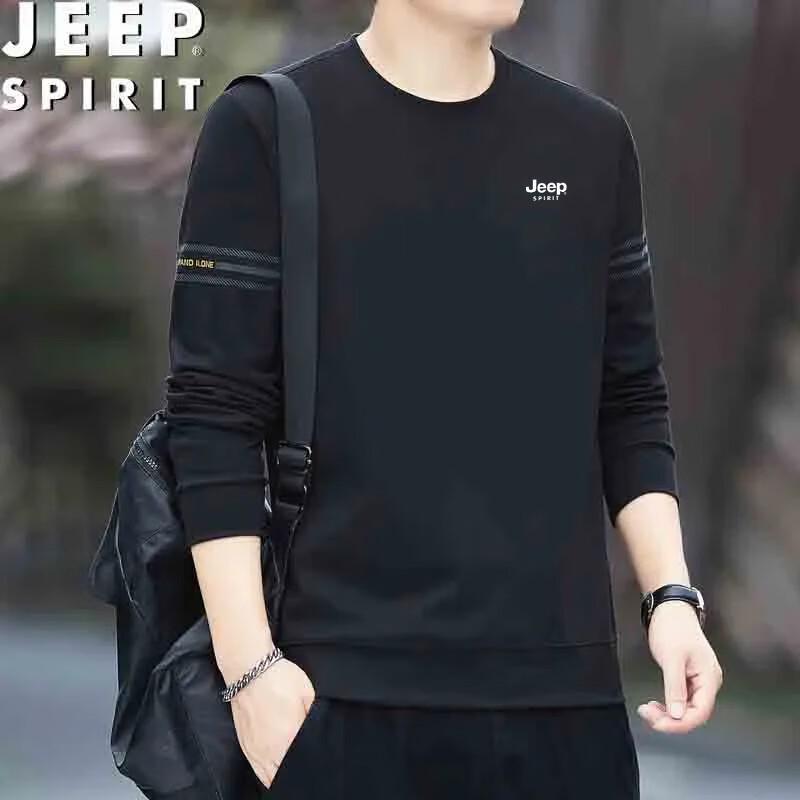 JEEP SPIRIT Men's Casual Long-Sleeve Pullover Sweatshirt