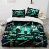 3D Print Deep Rock Galactic Game DRG Bedding Set Duvet Cover Bed Set Quilt Cover Pillowcase Comforter king Queen Size Boys Adult
