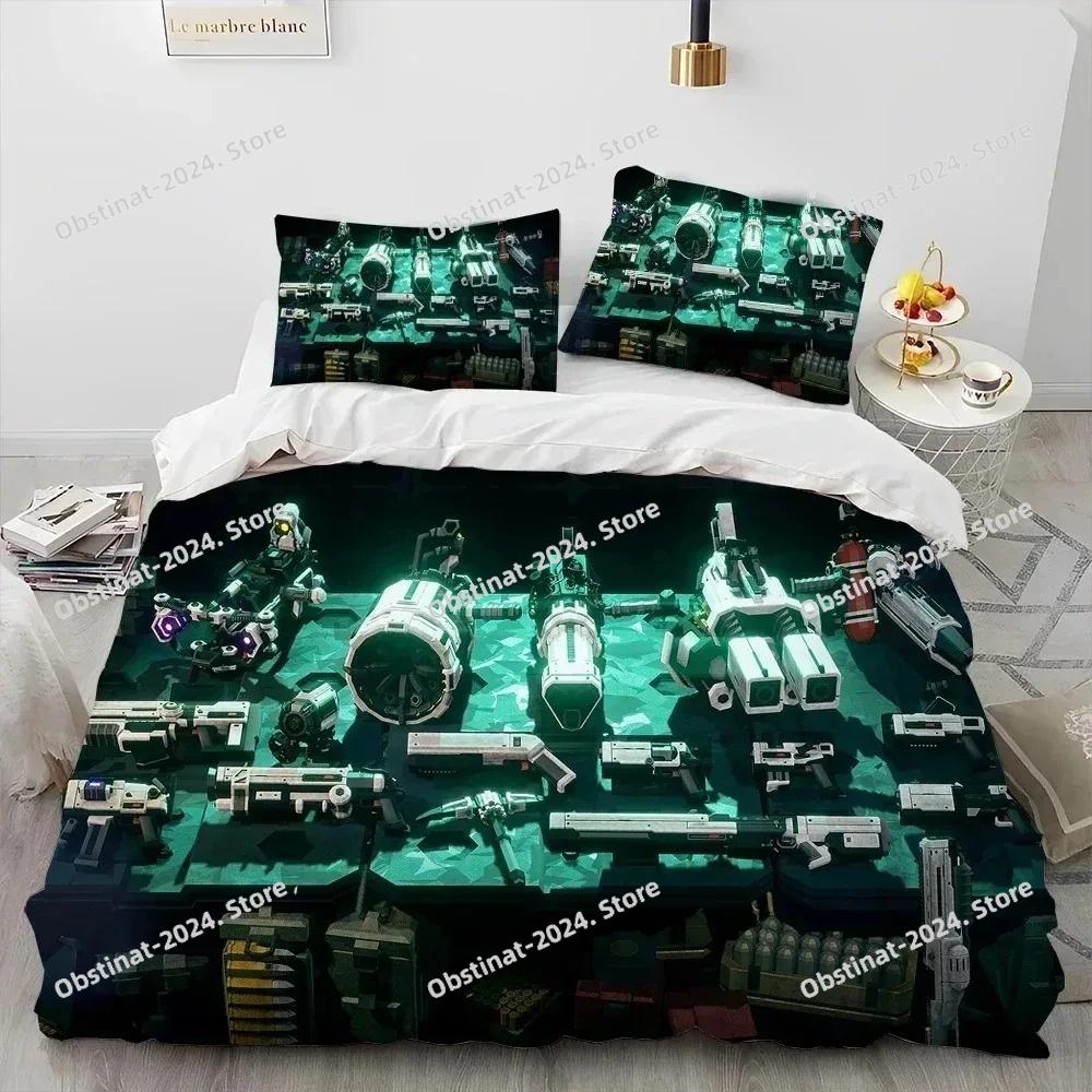 3D Print Deep Rock Galactic Game DRG Bedding Set Duvet Cover Bed Set Quilt Cover Pillowcase Comforter king Queen Size Boys Adult