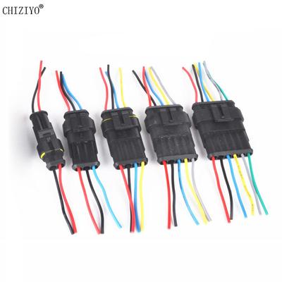 5 peças/lote 1.5 Kit 2/3/4/5/6 Pinos Fêmea Macho À Prova d'Água HID Cabo de Fio Elétrico Conector Automotivo Adaptador Plugue de Carro
