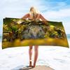 Cute Hedgehog Beach Towel Wild Animal Print Bath Towel For Adult Kids Wrapped Bikini Covered Sunscreen Blanket Sport Pool Towels