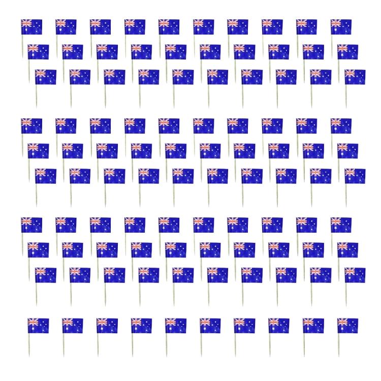 100Pcs National Flag Toothpick Cakes Picks Cupcake Top Decoration For Sweets Desserts Display And Festival Celebration